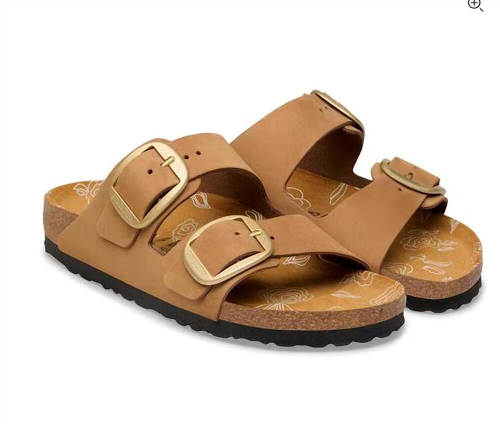 NEW BIRKENSTOCK women's arizona big buckle sandal in mink